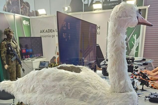 Оружие НАТО: в Польше представили дрон Kaczka, замаскированный под лебедя. Фото