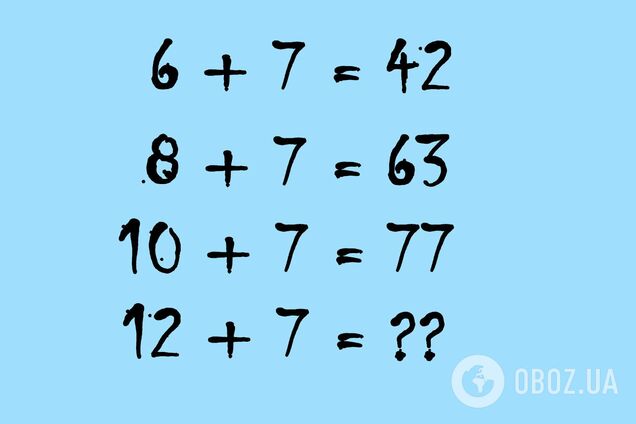 Сколько будет 12+7, если не 19? Хитрая математическая головоломка для сообразительных