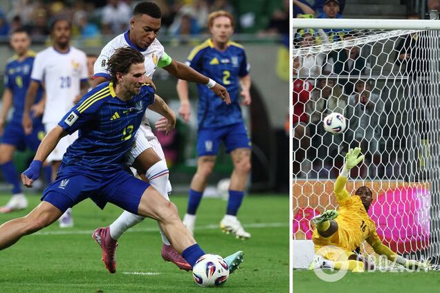 Украина проснулась во втором тайме и испытала штангу, но проиграла Франции стартовый матч отбора на ЧМ-2026