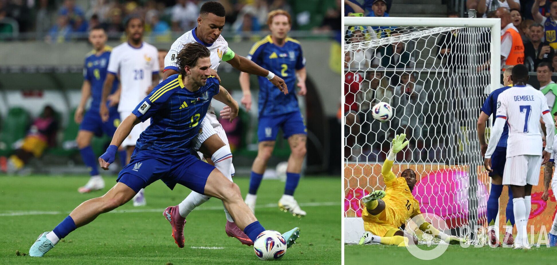 Украина проснулась во втором тайме и испытала штангу, но проиграла Франции стартовый матч отбора на ЧМ-2026