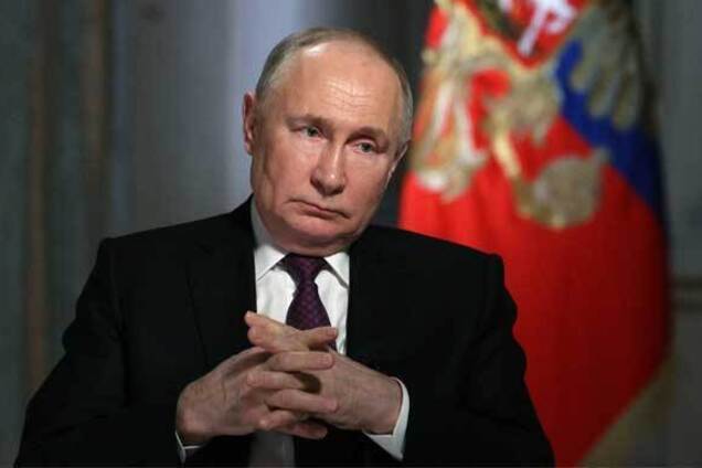 Российский диктатор Владимир Путин. Иллюстрация