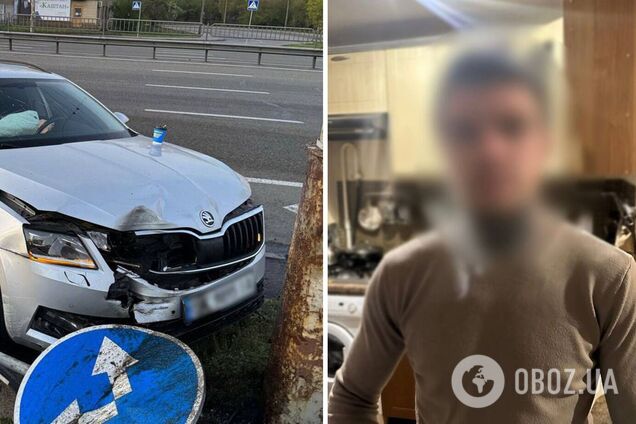 В Киеве работник СТО угнал авто клиента и разбил его. Фото