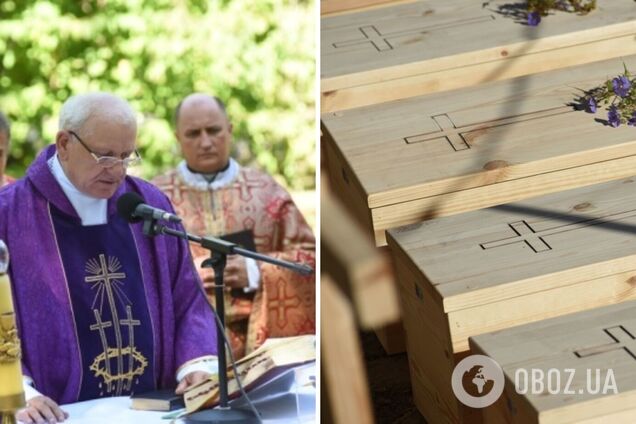 На Тернопільщині розпочали перепоховання ексгумованих останків жертв Волинської трагедії. Фото