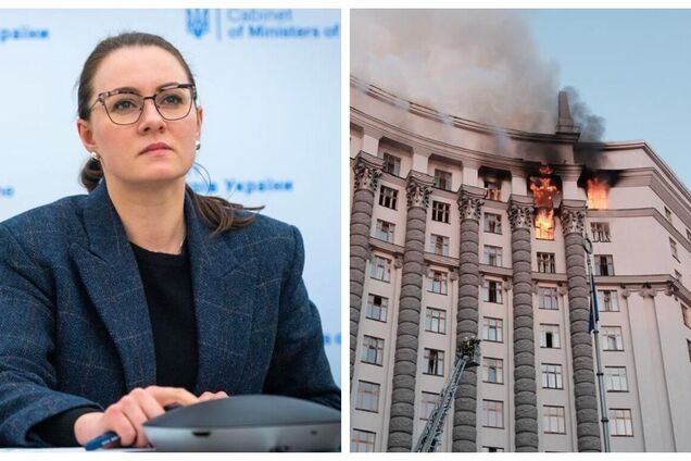 'Світ має відреагувати!' Свириденко показала наслідки пожежі в будівлі Кабміну після атаки БПЛА