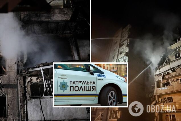 Масований обстріл Києва 7 вересня - поліція показала перші хвилини після удару РФ