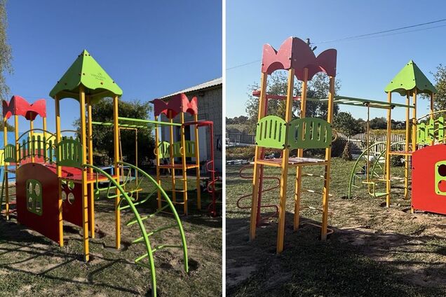 Тепер тут знову лунає дитячий сміх: благодійники спільно з ГУР придбали та встановили новий ігровий майданчик у садочку 'Сонечко'