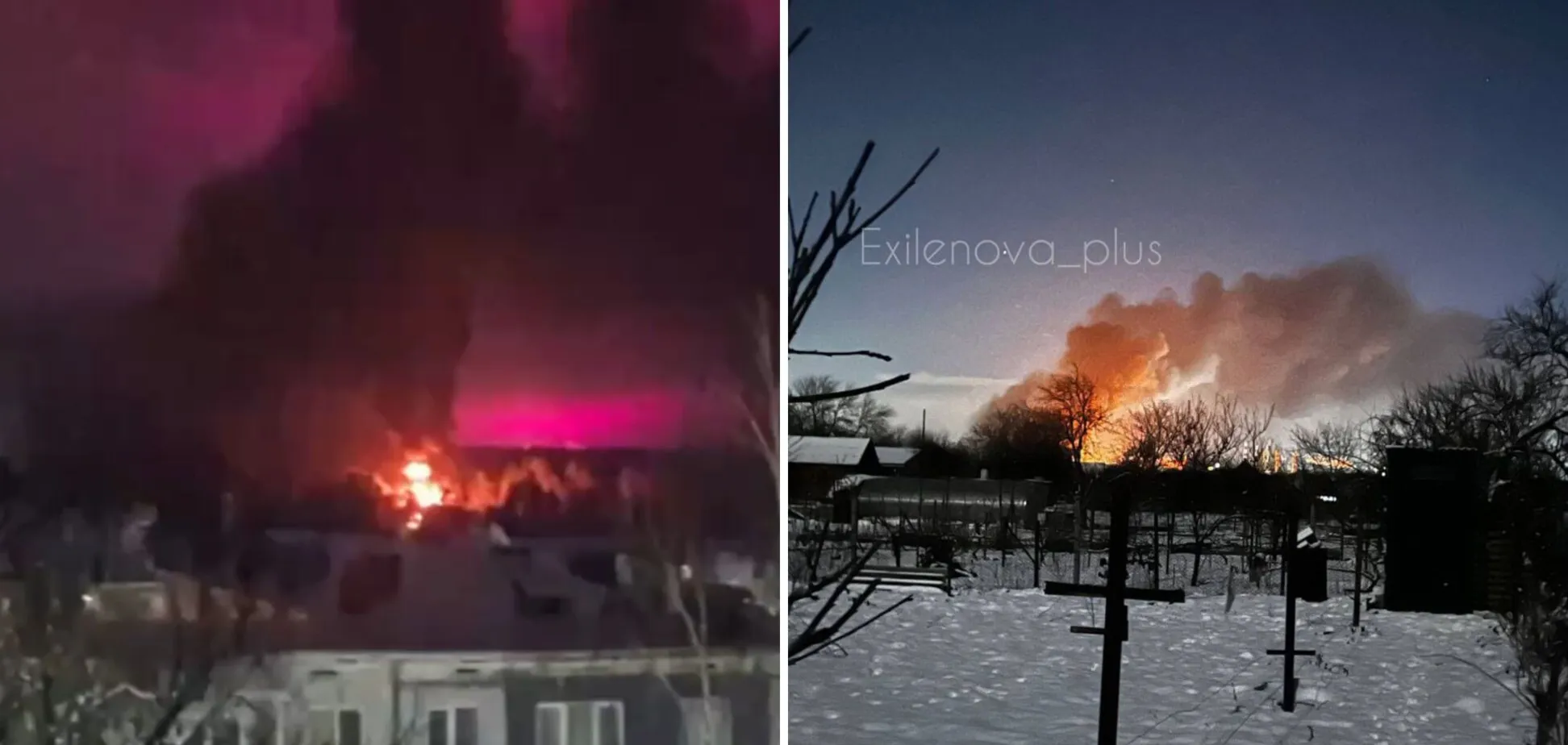 Регіони РФ під атакою БПЛА: уражено нафтобазу та НПЗ, спалахнули пожежі. Відео