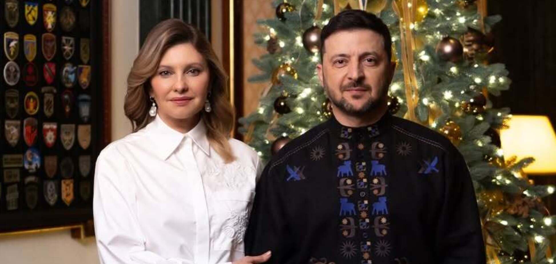 Підтримали українське: скільки коштують нові вишиванки Володимира та Олени Зеленських, які вони показали на Новий рік