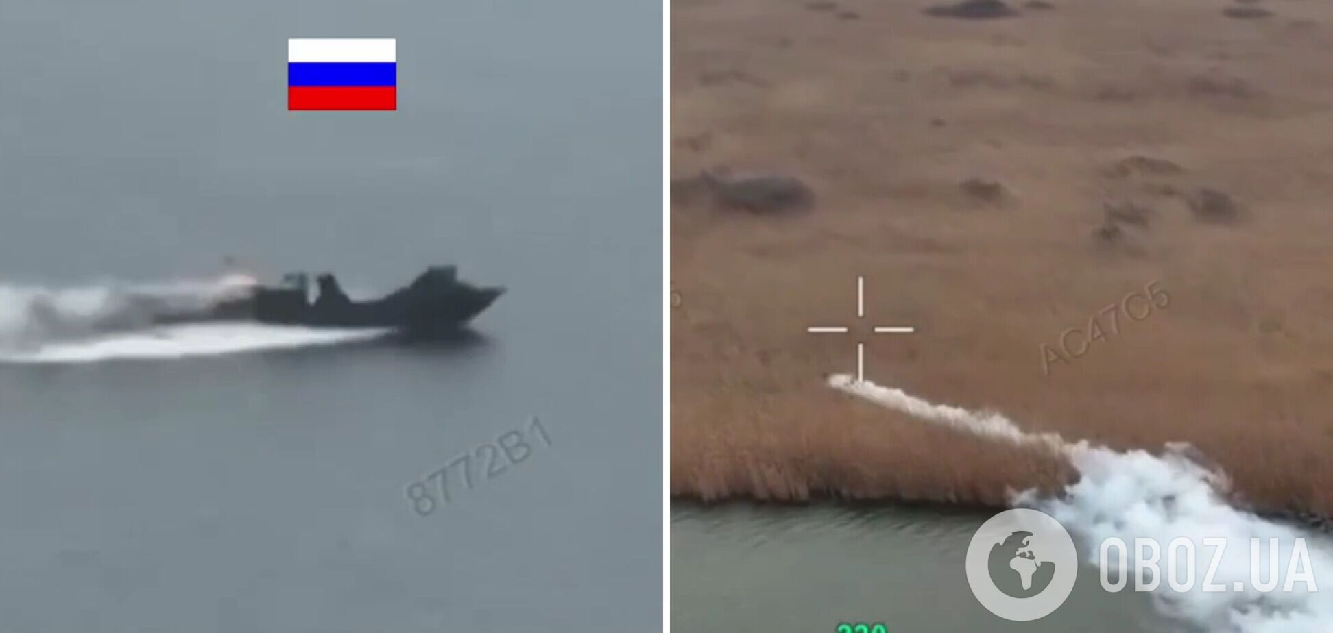 Українські морпіхи потопили два ворожі човни і 'мінуснули' вісім окупантів