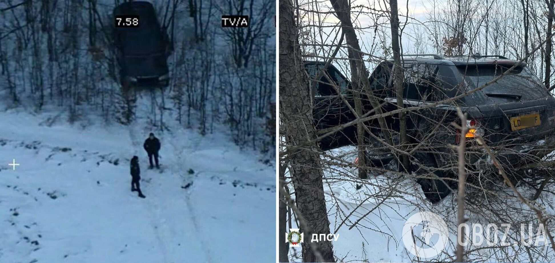 На Буковині чоловік намагався прорватися до Румунії на авто і скоїв наїзд на прикордонника. Фото