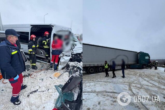 На Львівщині неподалік кордону сталась ДТП: є потерпілі. Фото