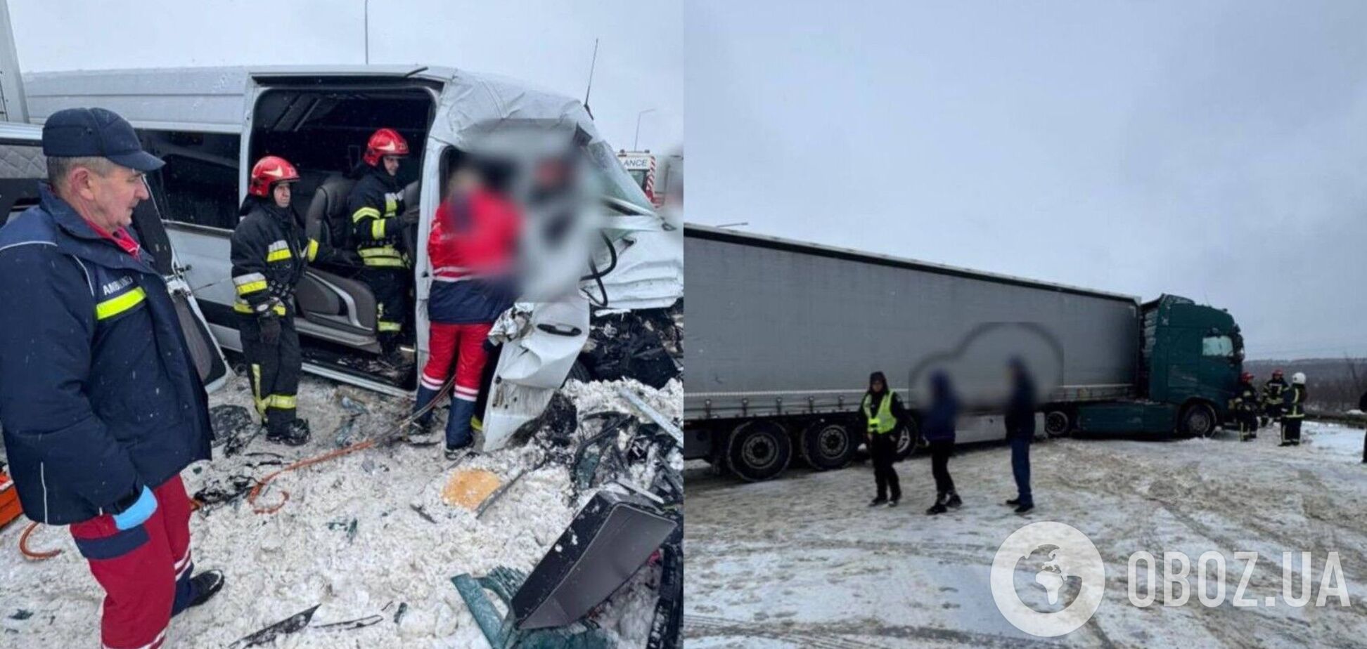 На Львівщині неподалік кордону сталась ДТП: є потерпілі. Фото