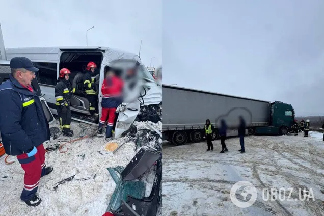 На Львовщине недалеко от границы произошло ДТП: есть пострадавшие. Фото
