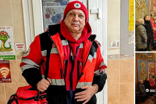 Під сирени швидких: у Києві попрощалися з медиком Сергієм Смоляком, який загинув під час атаки РФ. Фото та відео