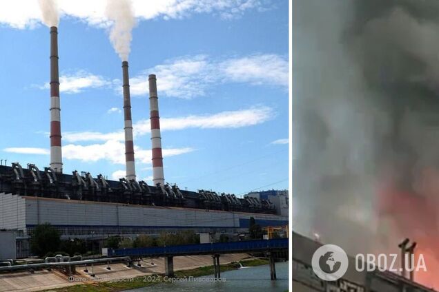У Ростовській області повторно атаковано Новочеркаську ТЕС: спалахнула потужна пожежа. Відео