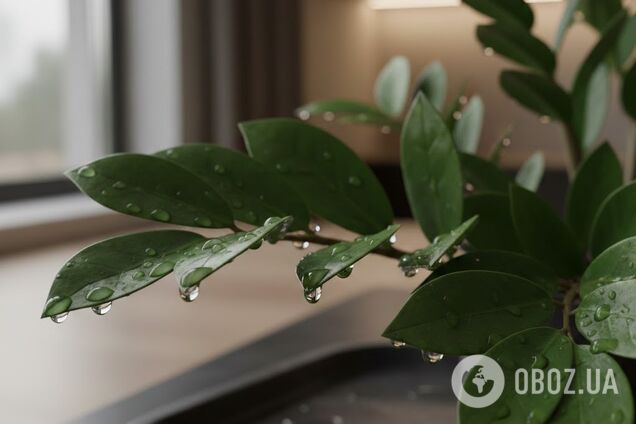 Чому 'плаче' заміокулькас: як повернути рослину до життя