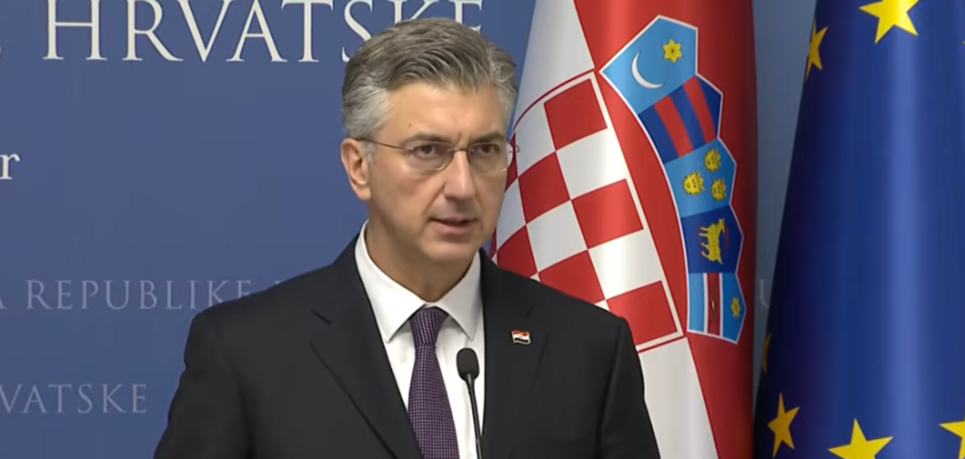'Исходя из конкретного опыта': премьер Хорватии призвал Украину никогда де-юре не отказываться от своих территорий