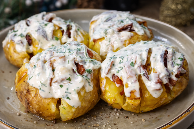 Как небанально запечь картофель в духовке: с беконом и вкусным соусом