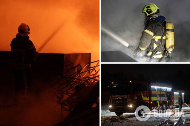 У Києві вночі сталась масштабна пожежа у складському приміщенні. Подробиці, фото та відео