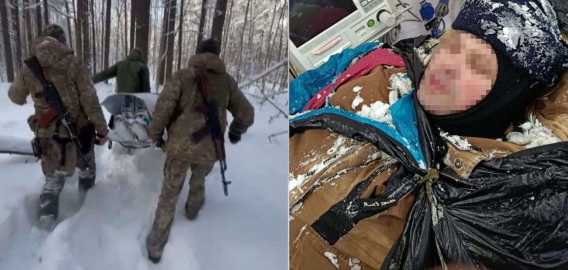 Незаконний 'маршрут' ледь не став фатальним: на Житомирщині прикордонники врятували порушника з обмороженням. Відео