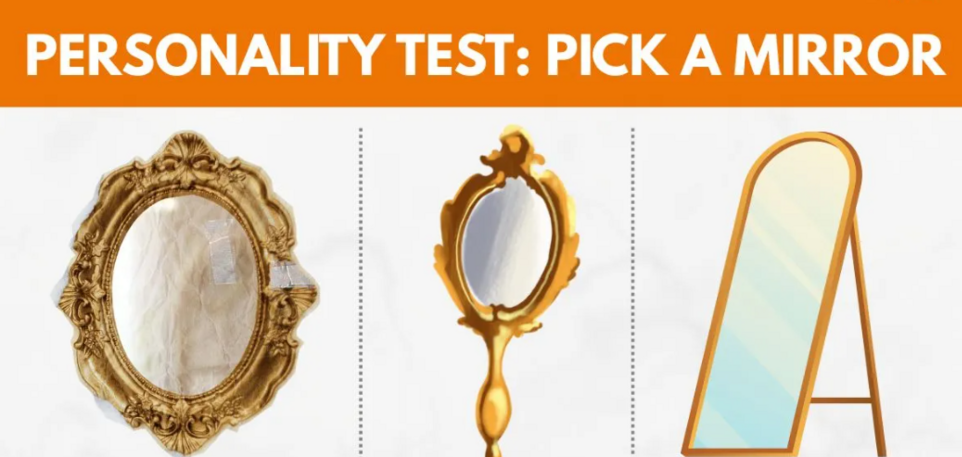 Оберіть одне дзеркало: тест покаже, як ви бачите себе
