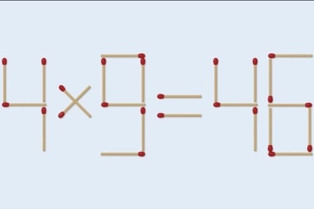 Пересуньте 2 сірники: головоломка для найрозумніших