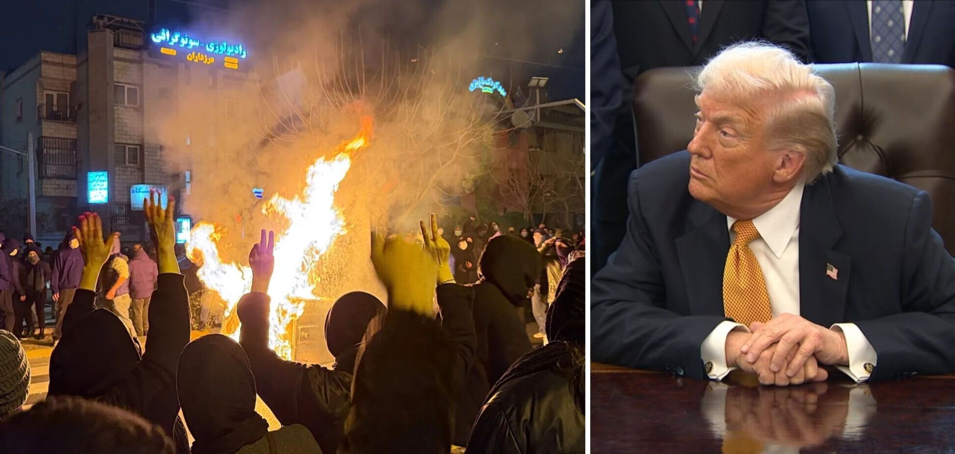 'Убийства и казни прекращаются': Трамп сделал новое заявление по Ирану. Видео