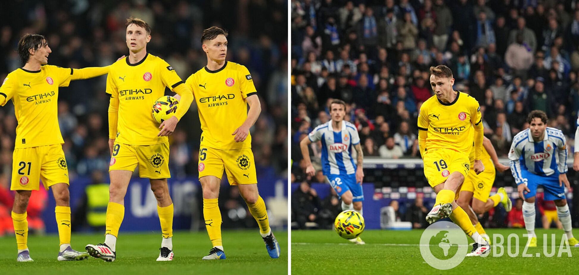 Футболиста сборной Украины освистал полный стадион в Испании после гола с повторного пенальти. Видео