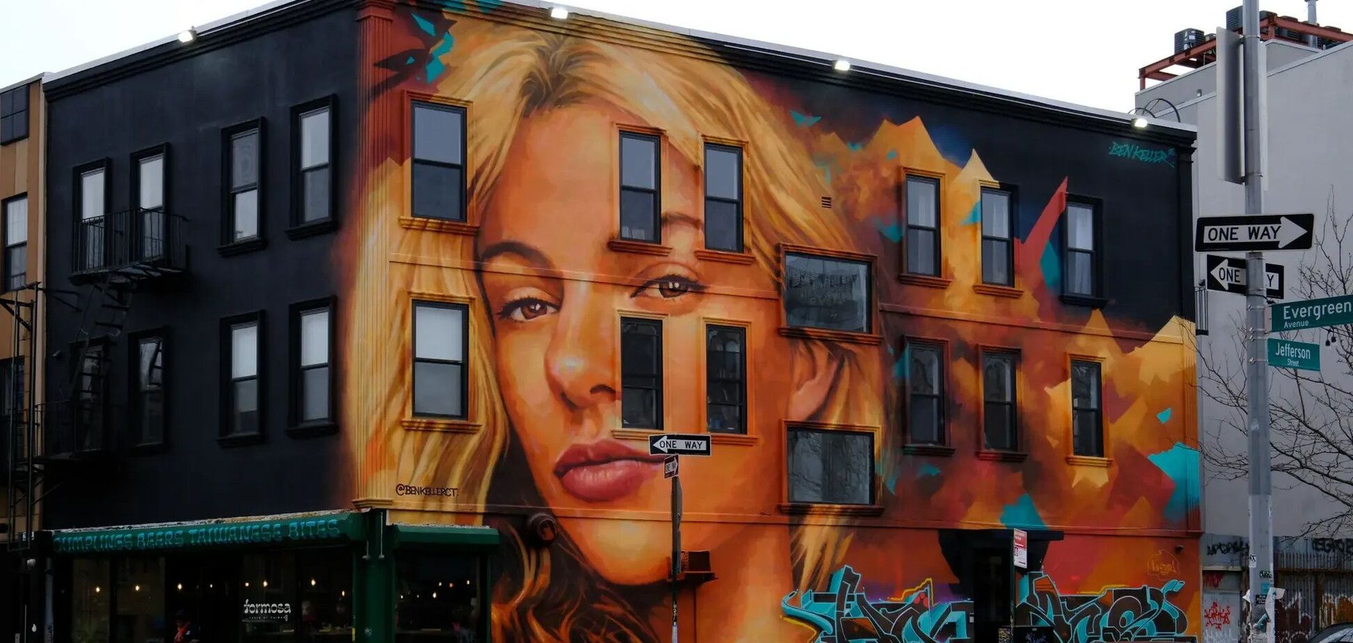 В Нью-Йорке на средства Маска создали мурал, посвященный убитой в США украинке Ирине Заруцкой. Фото