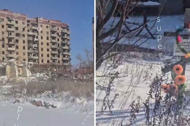 Разбитые дома и могилы во дворах: появились кадры изуродованного оккупантами Угледара, который превратился в пустошь. Видео