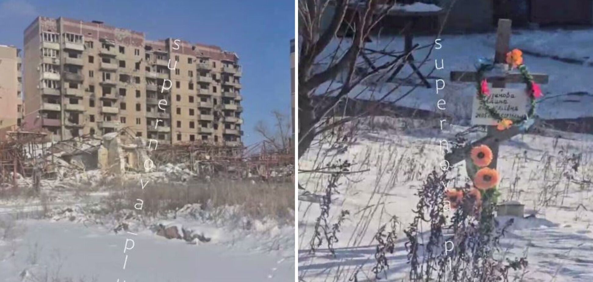 Розбиті будинки і могили в дворах: з'явились кадри понівеченого окупантами Вугледара, який перетворився на пустку. Відео