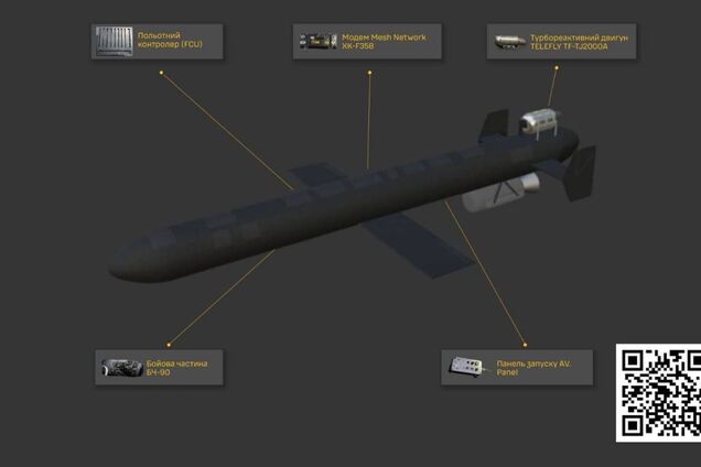 Оснащений китайським двигуном: у ГУР розкрили дані про 'начинку' нового російського БПЛА 'Герань-5'