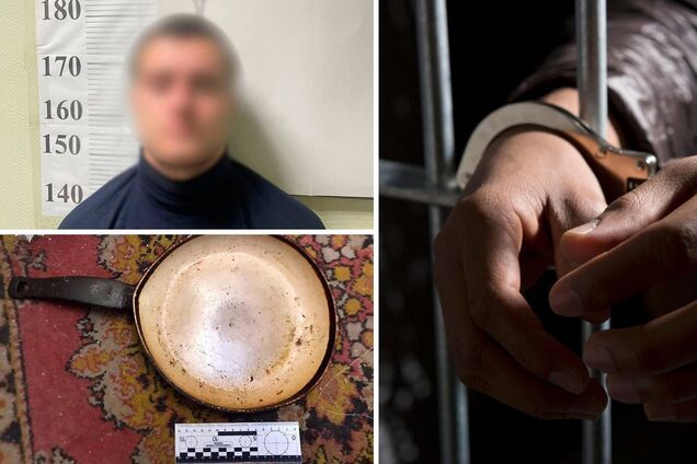 В Киеве на Троещине мужчина чугунной сковородкой избил свою бабушку и отца. Подробности, фото и видео