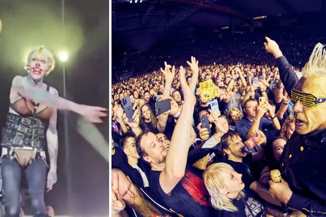 Барабанник Rammstein жбурнув торт росіянину в обличчя під час новорічного концерту. Епічне відео