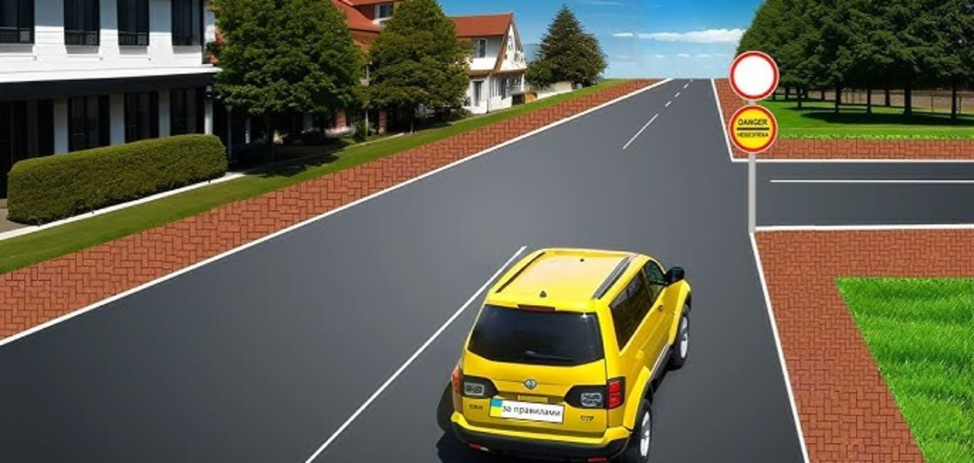 При каких условиях можно проехать прямо? Тест на знание ПДД