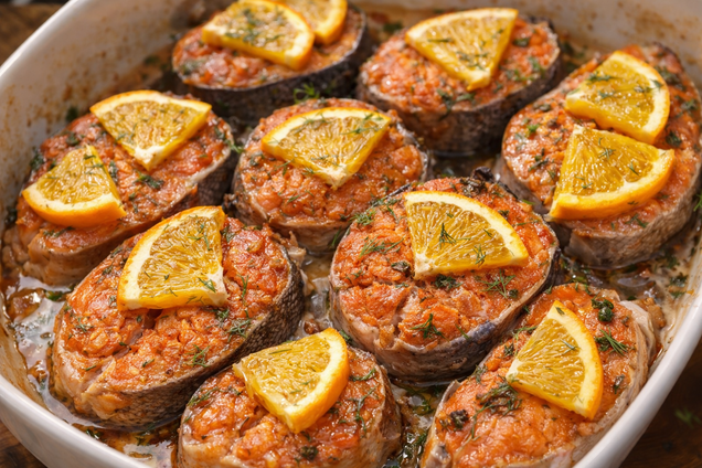 Как вкусно приготовить красную рыбу в духовке: добавьте пикантный соус и апельсин
