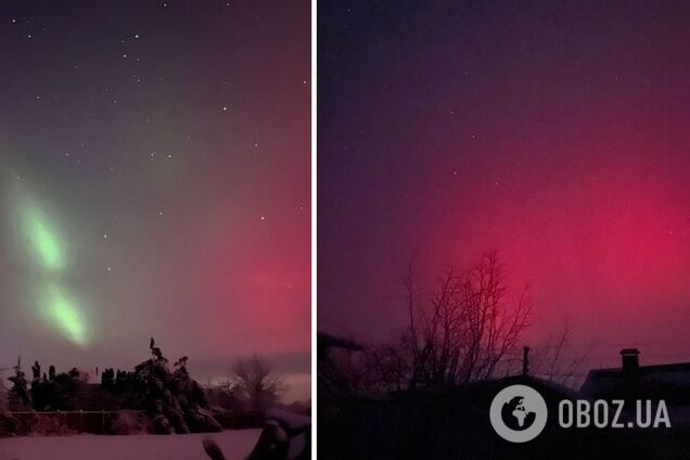 Над Україною фіксують полярне сяйво: що це за явище. Фото