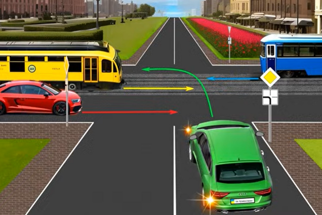 Кому треба дати дорогу? Тест на знання ПДР