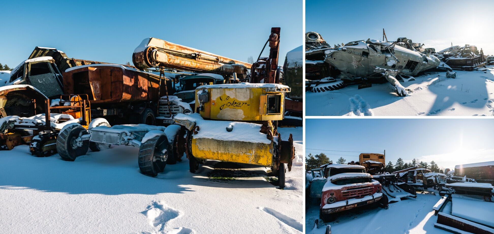 Робот 'Joker', машини та гелікоптери: як зараз виглядає техніка, яку залучали до ліквідації аварії на ЧАЕС. Фото