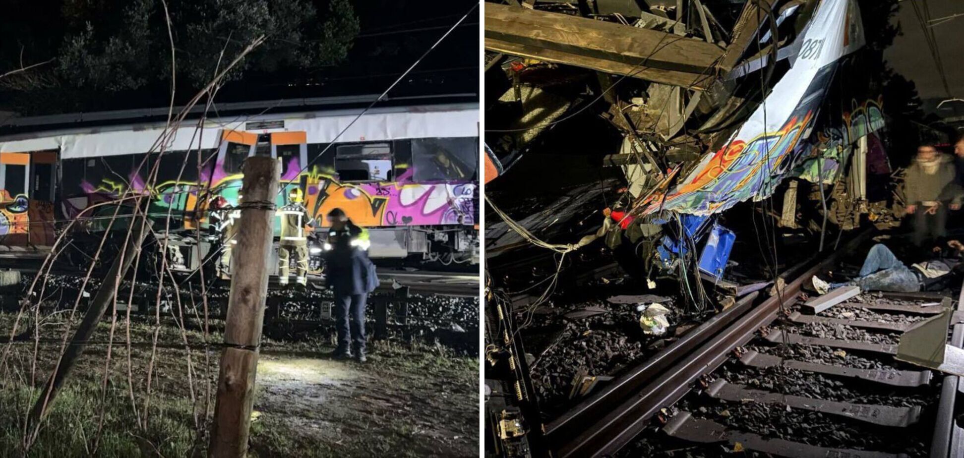 У Барселоні зійшов з рейок пасажирський потяг: відомо про 15 постраждалих. Фото