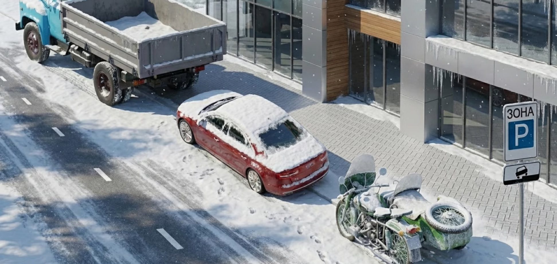 Кто стал на стоянку с нарушением? Тест на знание ПДД