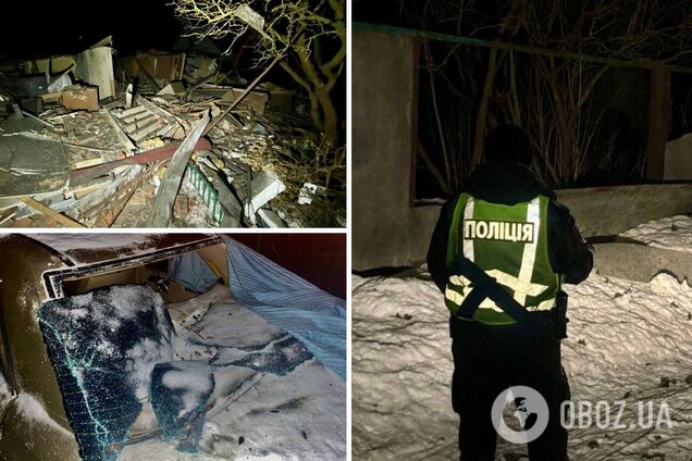 Пошкоджено будинки, є постраждалі: наслідки чергової російської атаки на Київщину 24 січня. Фото
