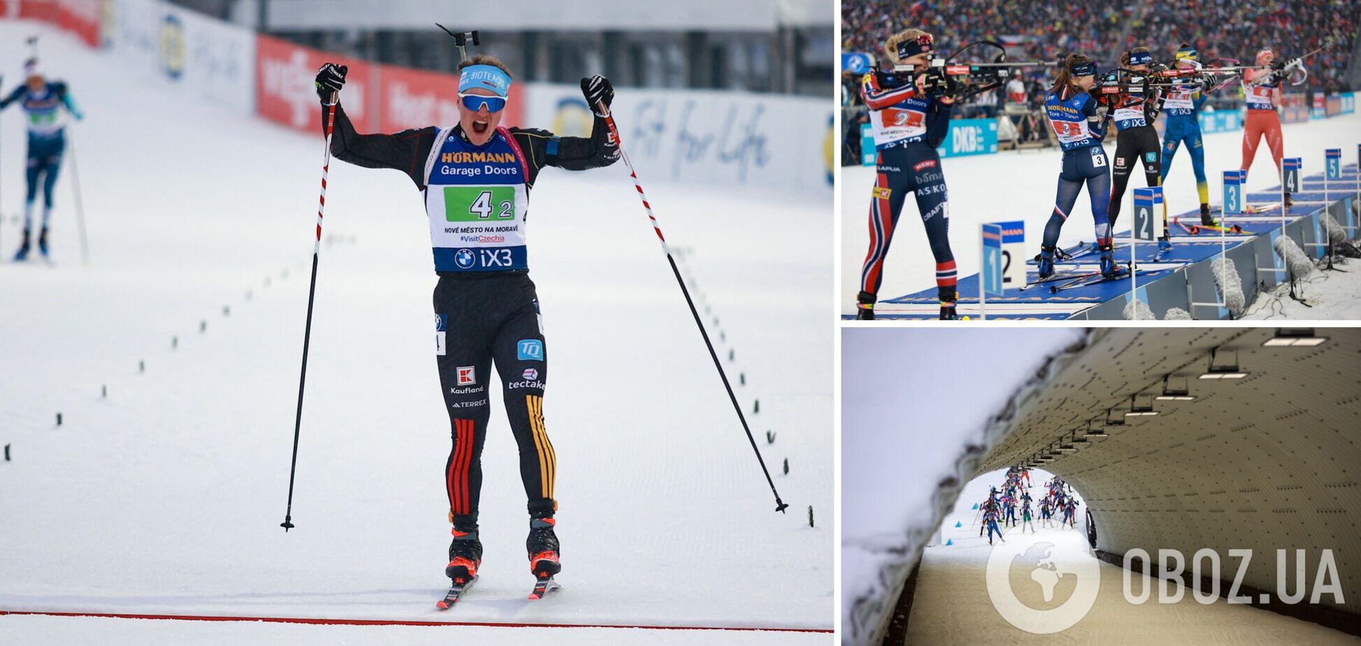 Германию дисквалифицировали после победы на Кубке мира по биатлону, отдав место Украине
