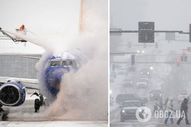 В США объявили ЧС из-за шторма века: по стране масштабные блэкауты, отменены тысячи авиарейсов. Видео