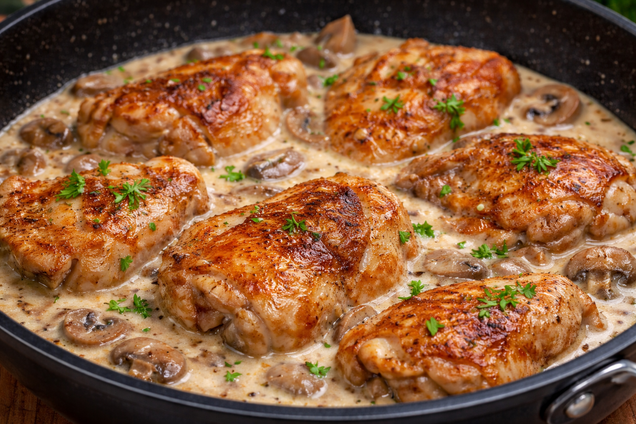 Нежная курица в грибном соусе: какую часть выбрать, чтобы мясо не было сухим