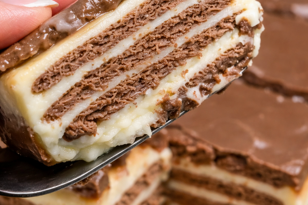 Ленивый торт из печенья без выпекания: готовится за считанные минуты