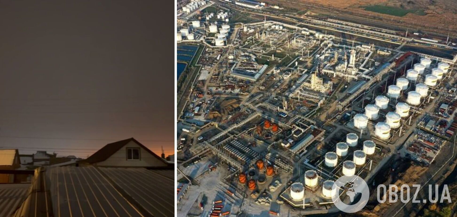 Под ударом был НПЗ: дроны атаковали Славянск-на-Кубани, произошел пожар. Фото и видео