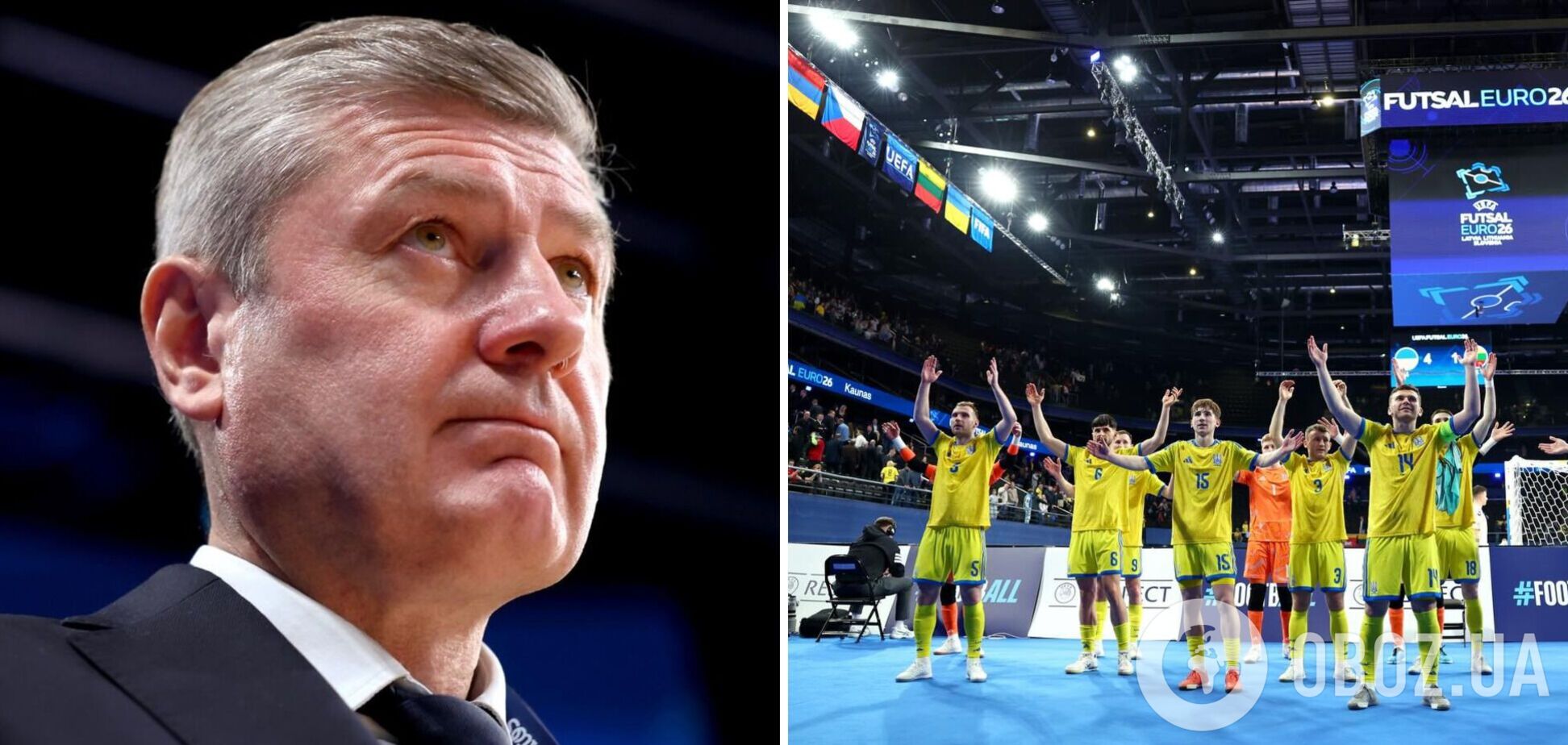 Где смотреть футзал Украина – Чехия: расписание трансляций матча Евро-2026