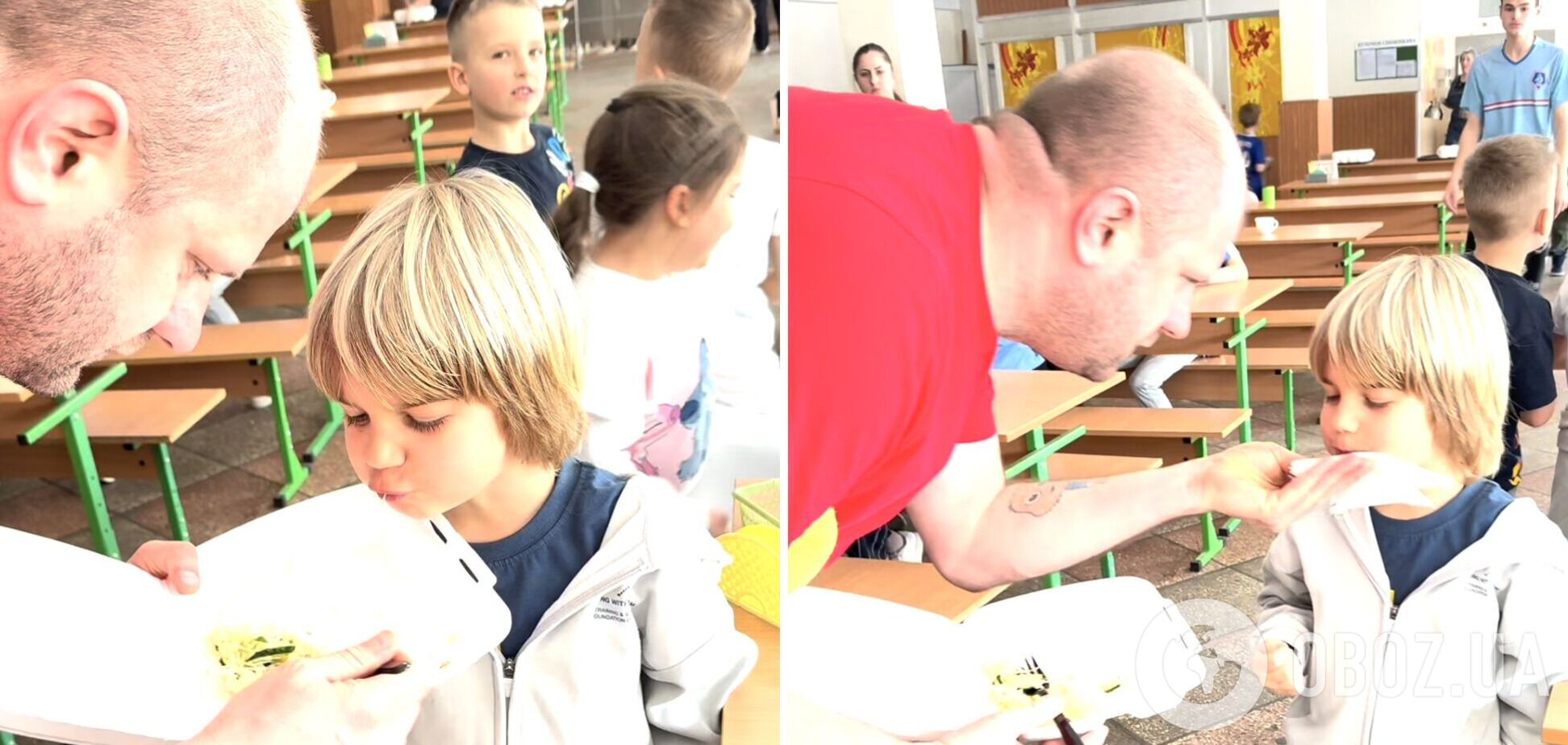 Директор лицея в Киеве, который кормит первоклассника, растрогал сеть. Видео