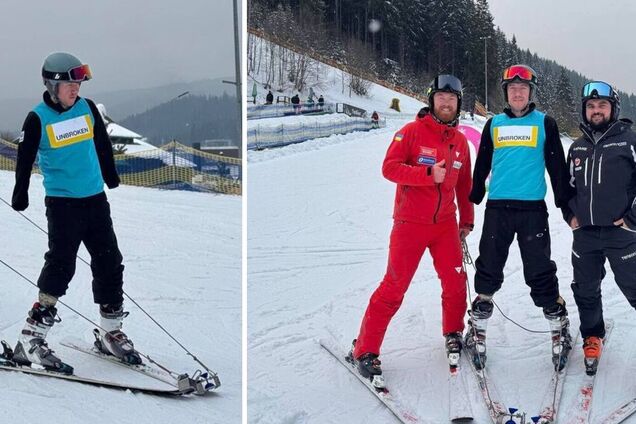 Вперше в Україні: захисник, який втратив на війні чотири кінцівки, став на лижі. Фото та відео